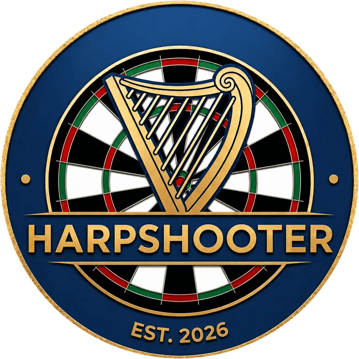 Logo der Darts-Sparte: Harpshooter, Est. 2026